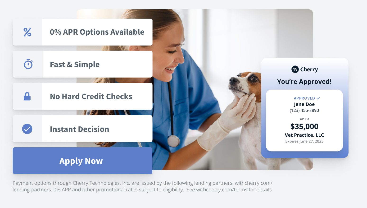Cherry Payment Plans for Veterinary Care